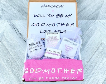 Godmother Gift - Godmother Box - Godmother Proposal - Personalized Godmother Gift - Will you be My Godmother Box - I’ll be there for you