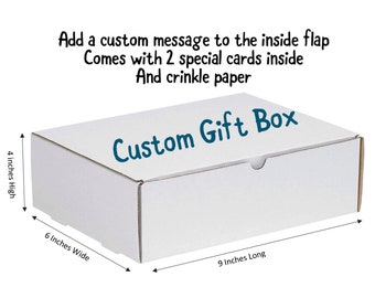 Customized Gift Box - Add a special message on the inside - Personalized gift box