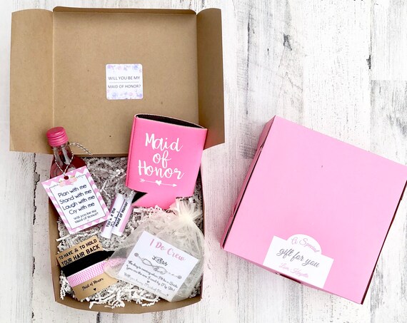 Bridesmaid Gift Boxes - Proposals - Will you be my Bridesmaid Gift Box - Personalized Bridesmaid Gifts