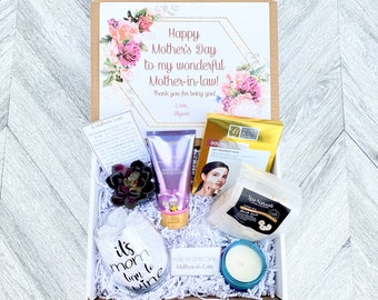 Mother in Law Spa Gift Set - Pamper Yourself Spa gift box - Mother’s Day Gift to Relax - It’s Moms turn to Wine