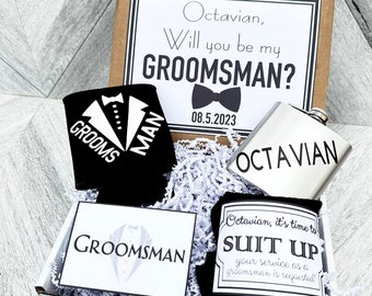 Groomsman Gift Boxes - Thank you for being my Groomsman - Proposals - Will you be my Groomsman Gift Box - Personalized Groomsman Gifts