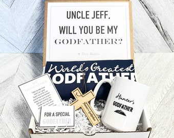 Godfather Box - Personalized Godfather Gift - Will you be My Godfather Box