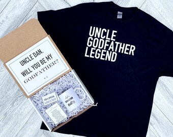 Godfather Box - UNCLE LEGEND GODFATHER Personalized Godfather Gift - Will you be My Godfather Box