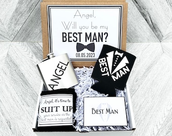 Best Man Gift Boxes - Thank you for being my Best Man or Groomsman  - Proposals - Will you be my Best Man Gift Box