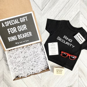 Ring Bearer Gift Set - Ring Security - Ring Bearer Proposal - Will you be my Ring Bearerer - Gift Box