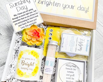 Box of Sunshine - Feel Better Gift Box - Brighten Your Day Box - Sunshiny Day - Sunshine Spa Set - Gifts for Her