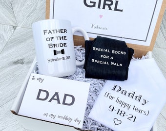 Father of the Bride Gifts (Create your Box) - Handkerchief, Mug, Special Socks for a Special Walk