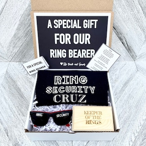 Ring Bearer Gift Set - Ring Security - Ring Bearer Proposal - Will you be my Ring Bearer - Gift Box