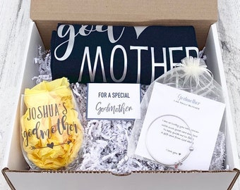 Godmother Gift - Godmother Box - Godmother Proposal - Personalized Godmother Gift - Will you be My Godmother Box