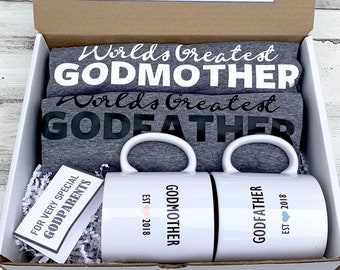 Godparents Box - Personalized Godparents Gift - Will you be My Godparents Box