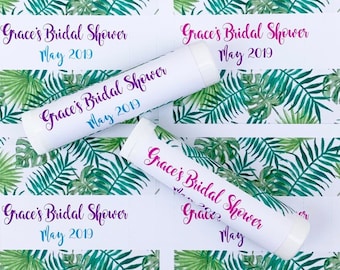 Lip Balm Labels Only / Chapstick Favors Bridal Shower / Baby Shower / Wedding Favors / Keep Save