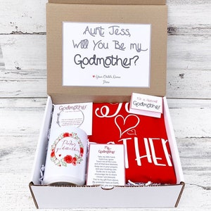 Godmother Gift - Godmother Box - Godmother Proposal - Personalized Godmother Gift - Will you be My Godmother Box