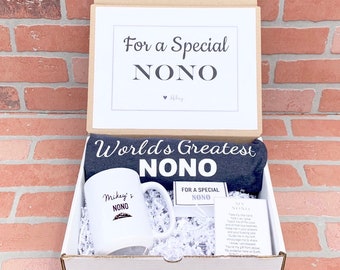 Nono Gift - Nono Box - Filled with Nono Mug, Nono Shirt, Poem card and Note Card