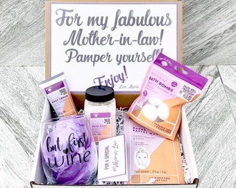 Mother in Law Gift Set - Spa gift box with French Lavender and Citrus - Pamper yourself