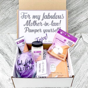 Mother in Law Gift Set - Spa gift box with French Lavender and Citrus - Pamper yourself