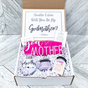 Godmother Box - Personalized Godmother Gift - Will you be My Godmother Box