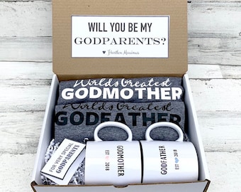 Godparents Box - Personalized Godparents Gift - Will you be My Godparents Box