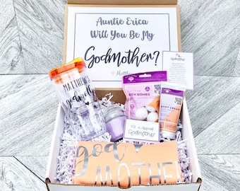 Godmother Box - Personalized Godmother Gift - Will you be My Godmother Box
