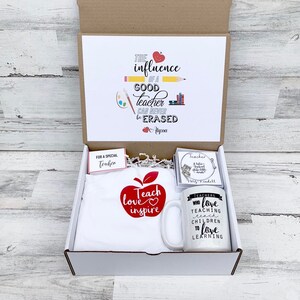 Teacher gift Box - Personalized Teacher Gift - Teacher Gift Set with Shirt, Teacher Mug, and Bracelet