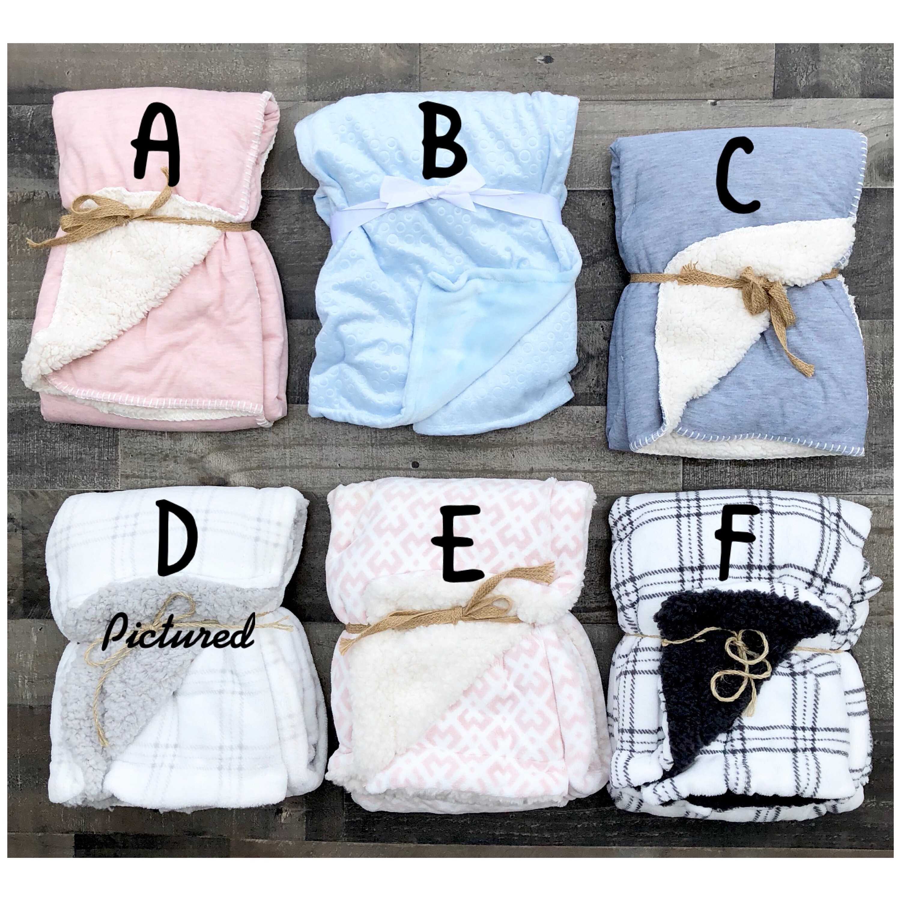 Embroidered Baby Blanket Personalized Super Plush and Soft Blanket