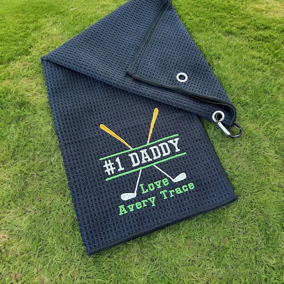 Golf Towel - Personalized Embroidered Golf Towel - Father Golf Towel - Gift for Dad