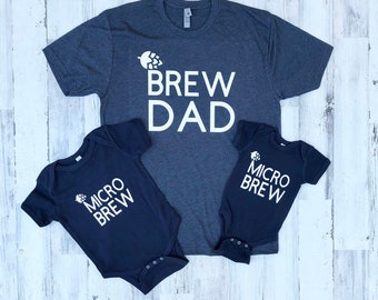 Brew Microbrew Matching Father Child Shirts Brew Microbrew Matching MensToddler Shirts Fathers Day Tshirt 2 SHIRTS Fathers Day