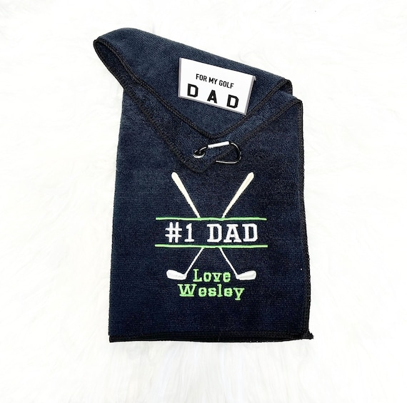 Golf Towel - Personalized Embroidered Golf Towel - Fathers Day Golf Towel - Fathers Day Gift