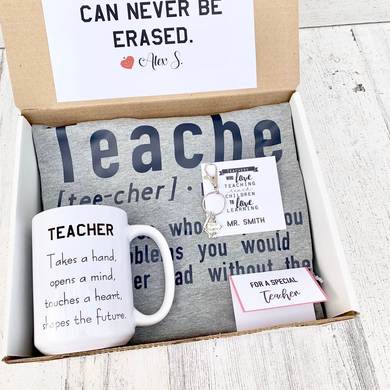 Teacher Gift Set Personalized Teacher Gift Teacher Gift Set Etsy