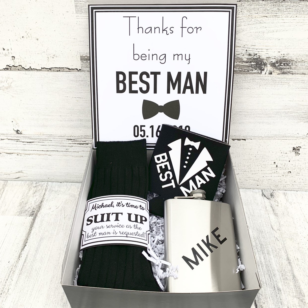 Best Man Gift Boxes - Thank You For Being My Best Man Or Groomsman - Proposals - Will You Be My ...