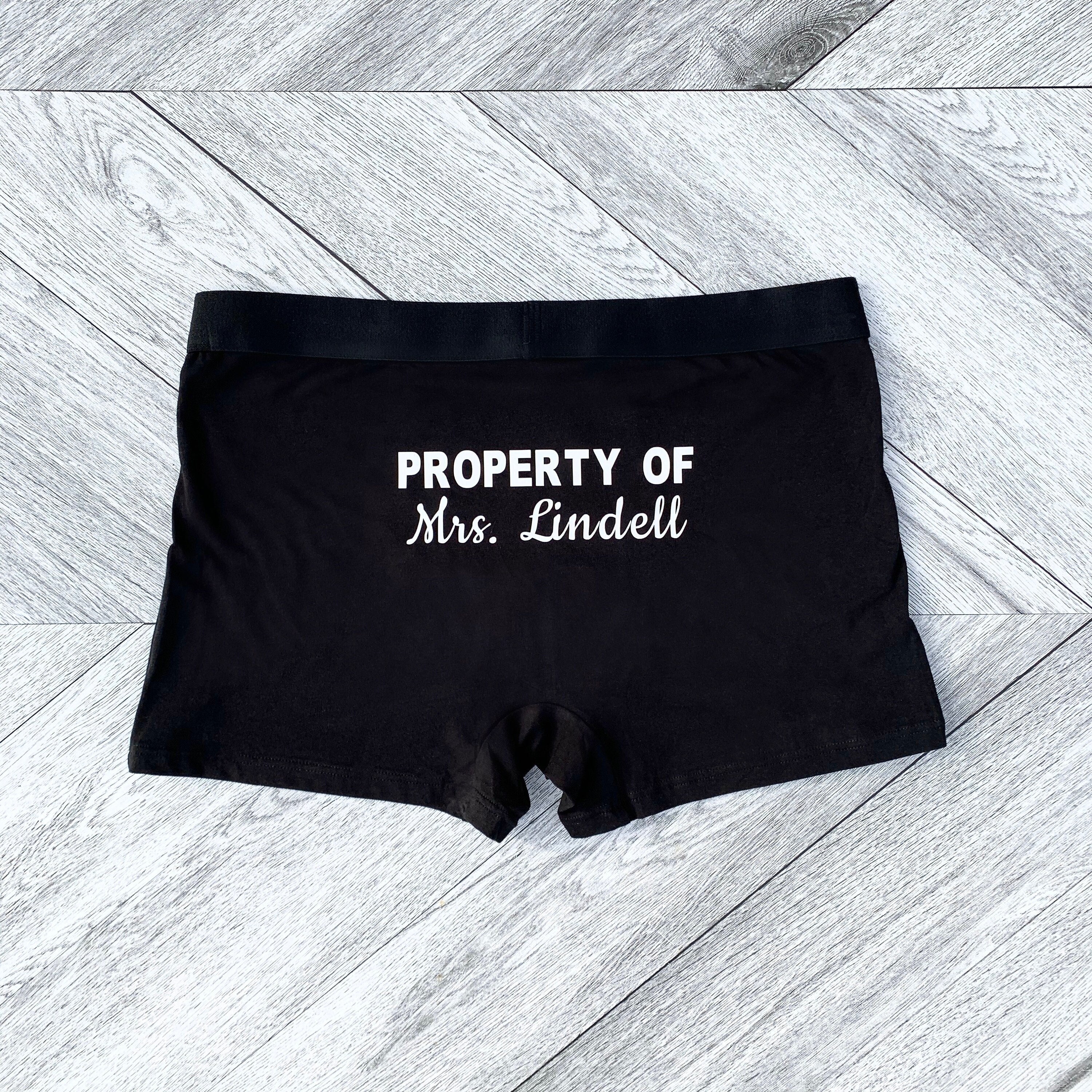 Groom Boxer Briefs for the Wedding Day Groom Gift From Bride Funny