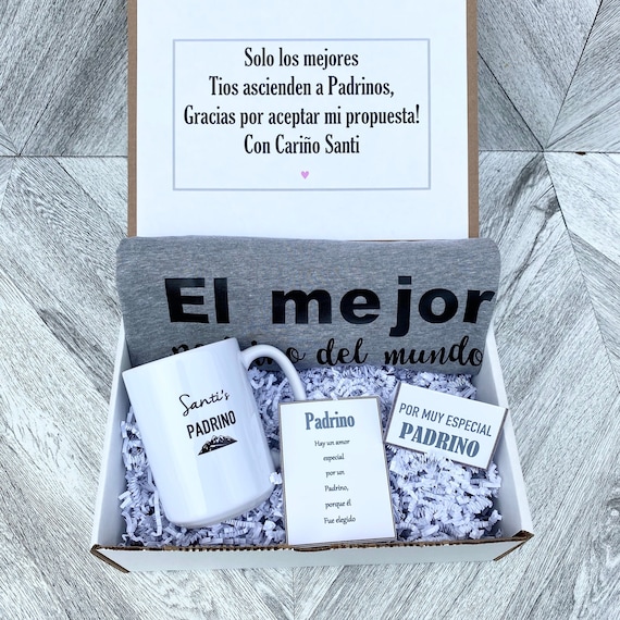 Personalized Padrino Gift Box: Mug & T-Shirt Proposal