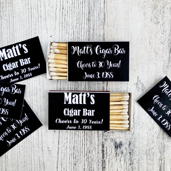 Customizable Matchbox Favor Labels: Black & White (PDF File)