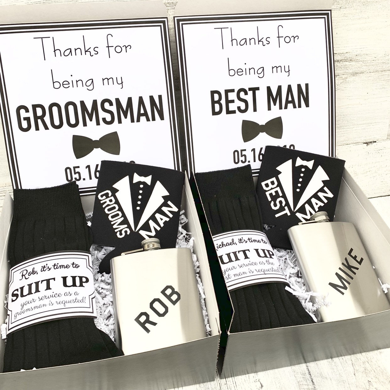 Groomsman Gift Boxes - Thank you for being my Groomsman - Proposals ...