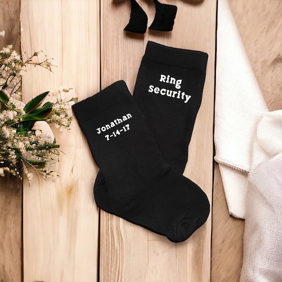 Socks for the ring bearer - ring security - cute gift for the ring bearer - personalized Sock gifts