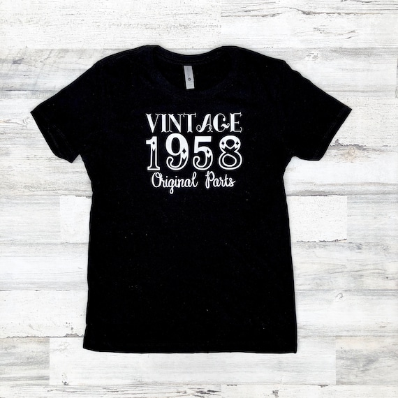 Vintage Birthday Shirt: Original Parts Funny Tee