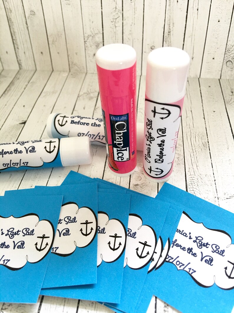 Last Sail Before the Veil Chapstick Labels Only / Customizable - Etsy