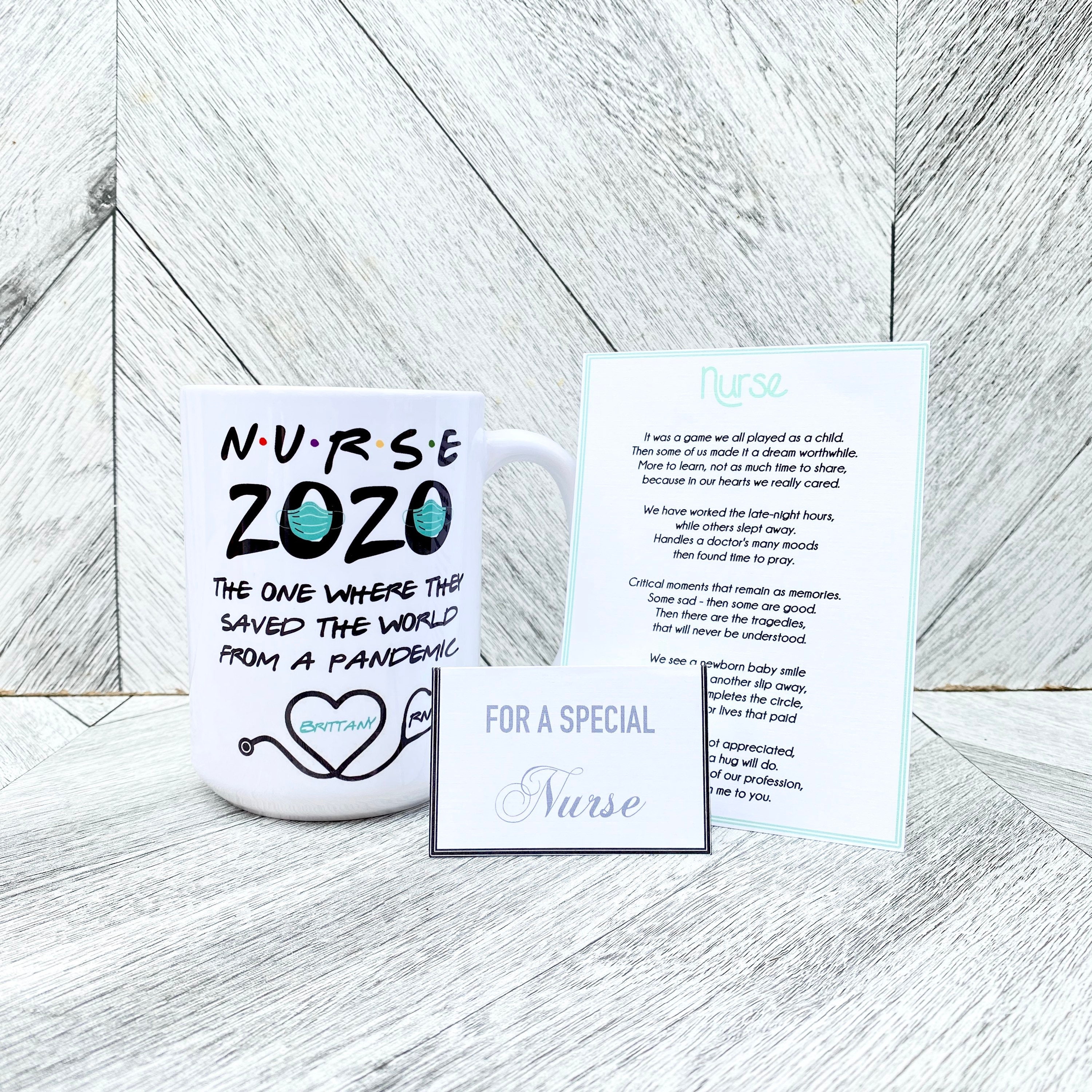 Nurse Pandemic Mug the One Where She Saved the World From a - Etsy