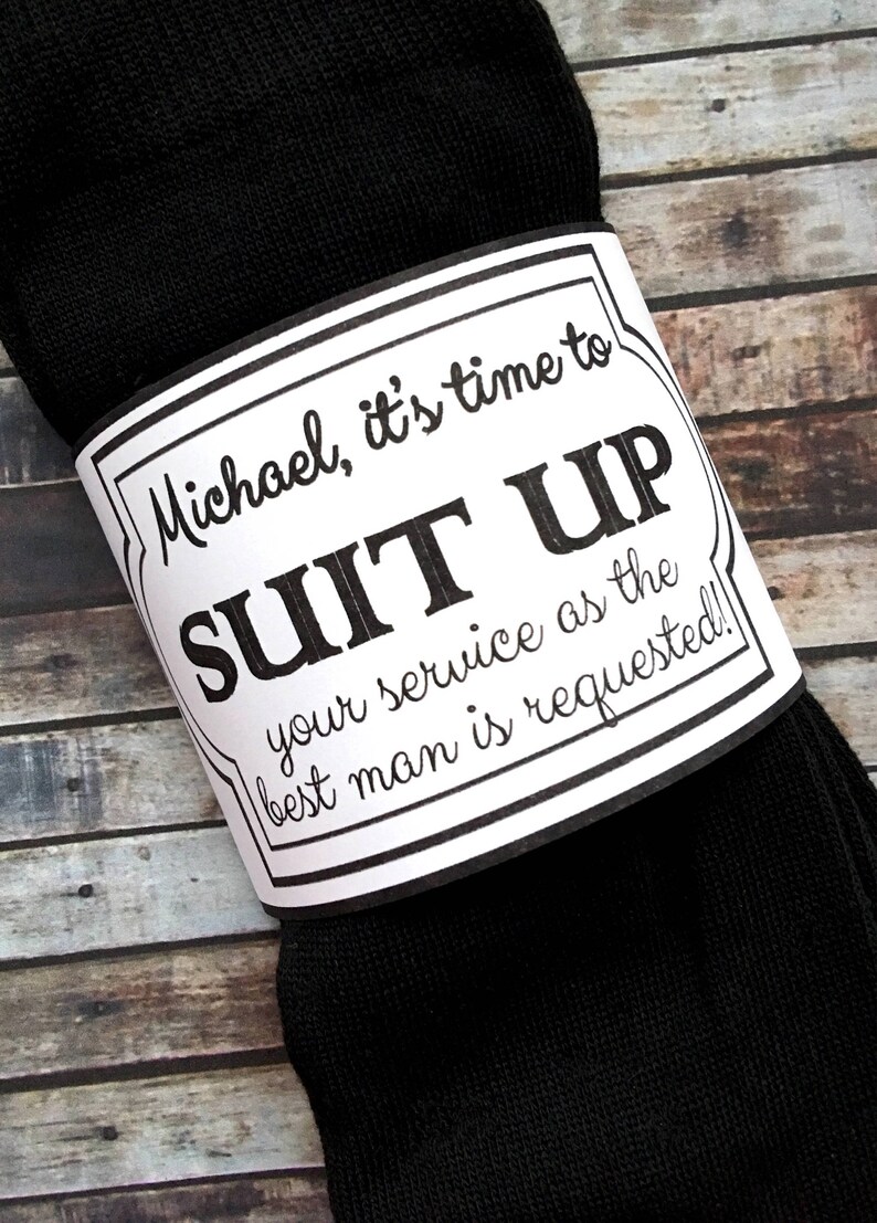 Best man Socks and Sleeves Will you be my Best man Best Etsy