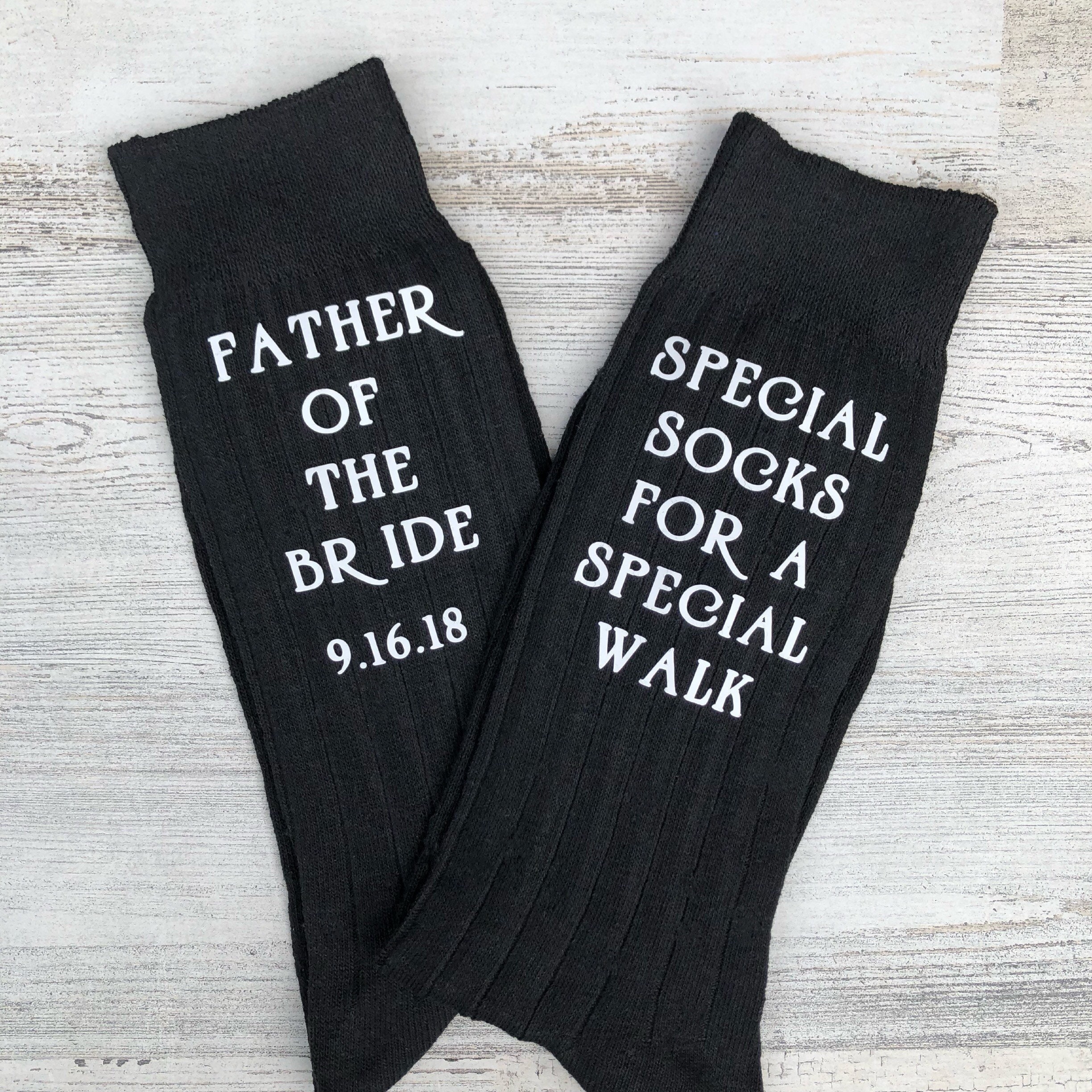 Special Socks for a Special Walk - Socks for the Wedding Day - Father ...