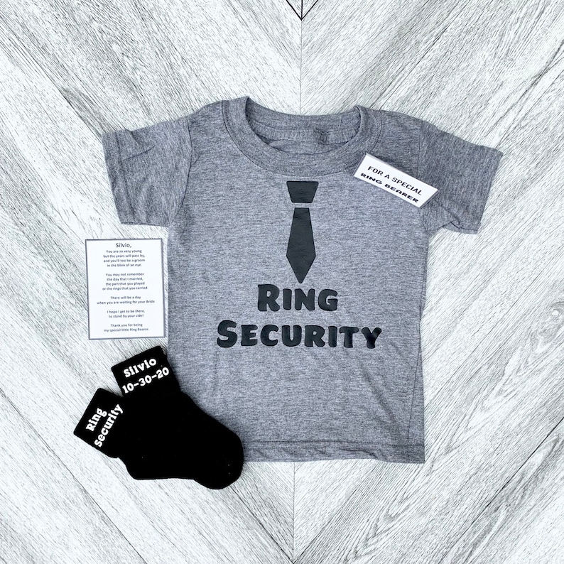 Ring Bearer Gift Set Ring Security Ring Bearer Proposal Etsy