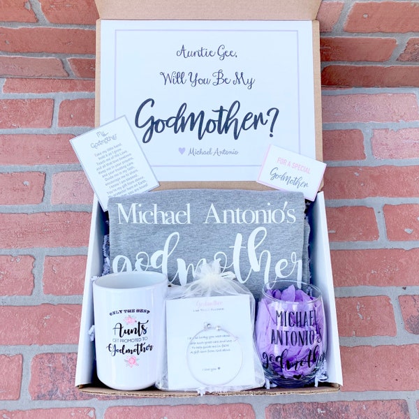 Personalized Godmother Gift Box: Proposal Keepsake