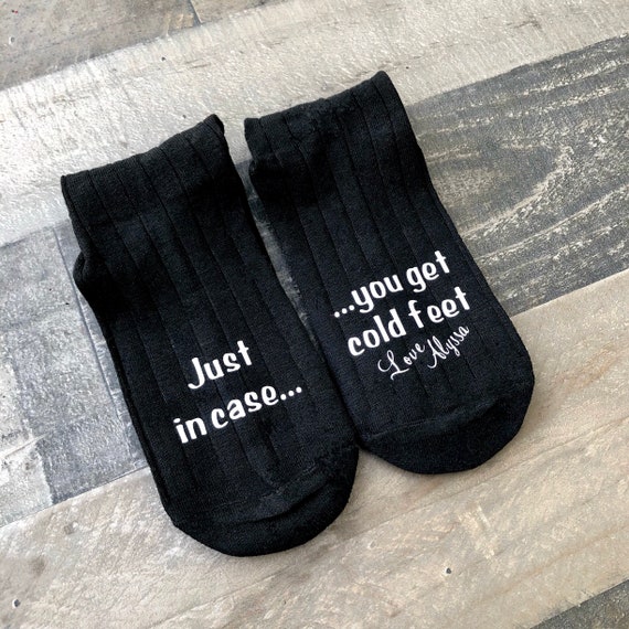 Groom Gift Socks: Customizable Wedding Day Sole Mates