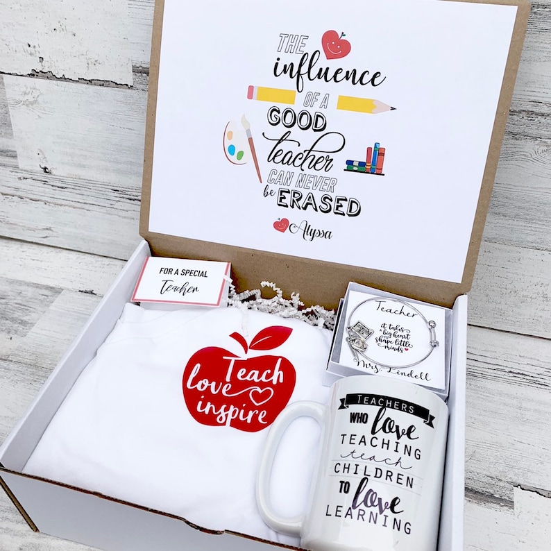 Teacher Gift Box Personalized Teacher Gift Teacher Gift Etsy