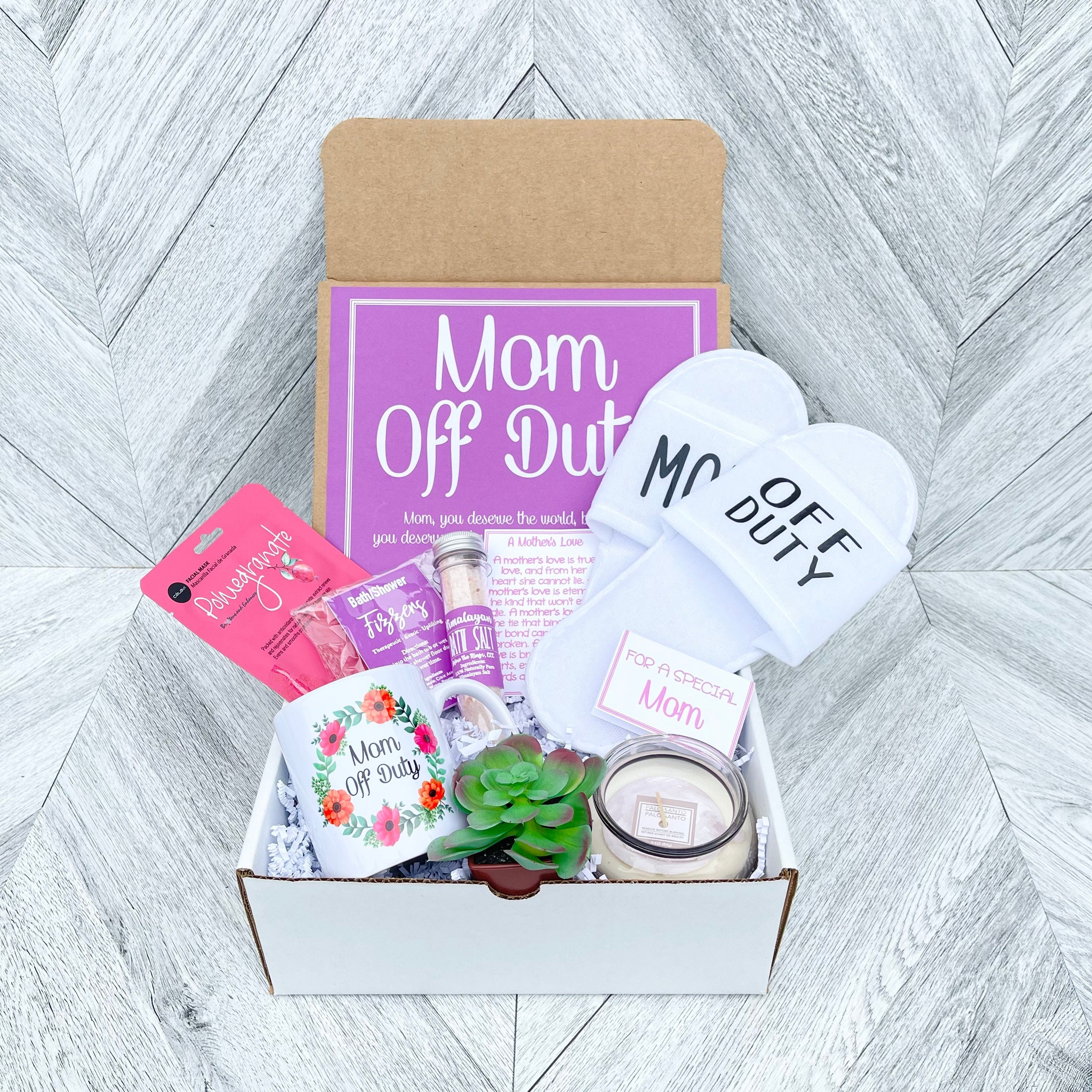 Mothers Day Gift - Mom off Duty Spa gift box - Moms Day to Relax