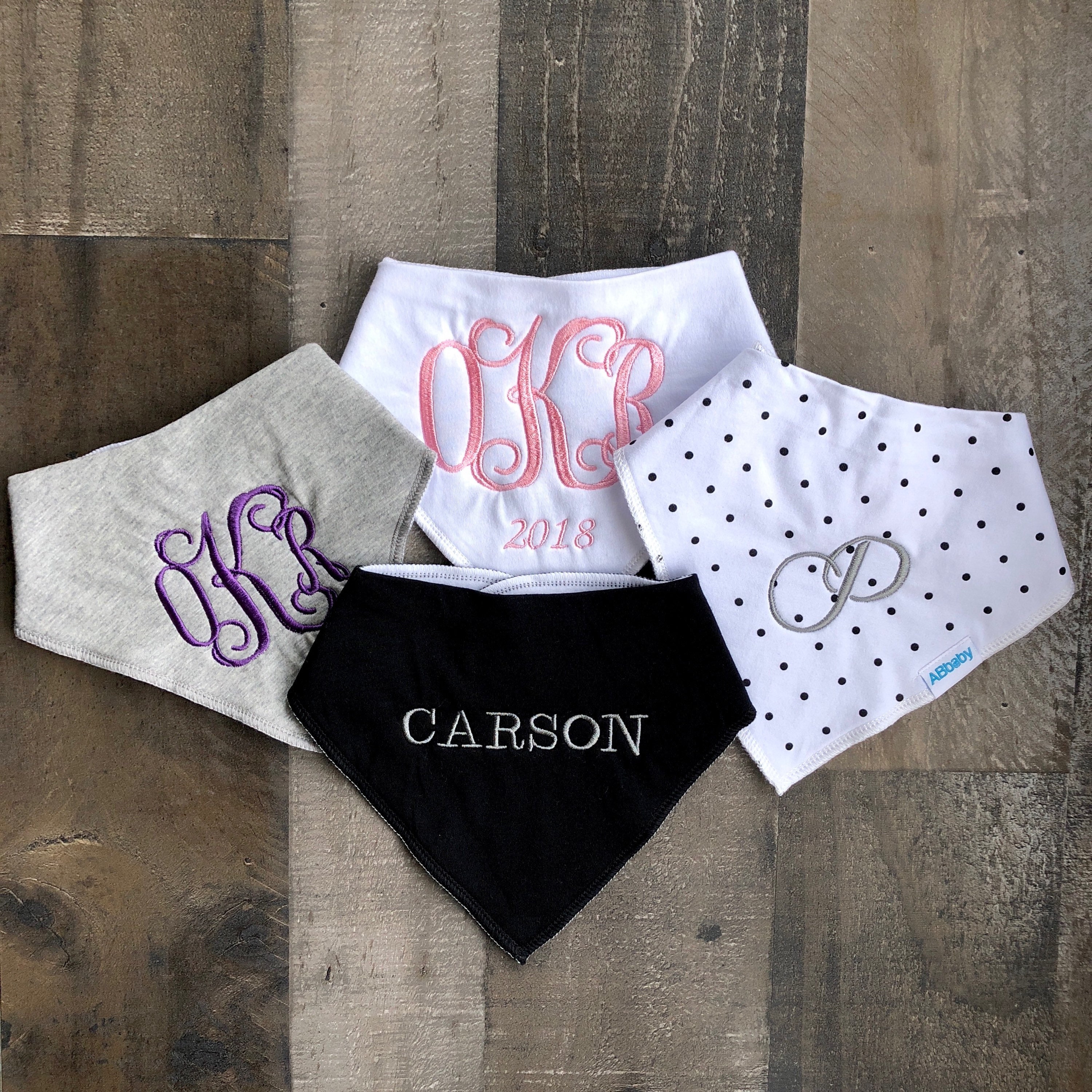 custom baby bibs embroidered