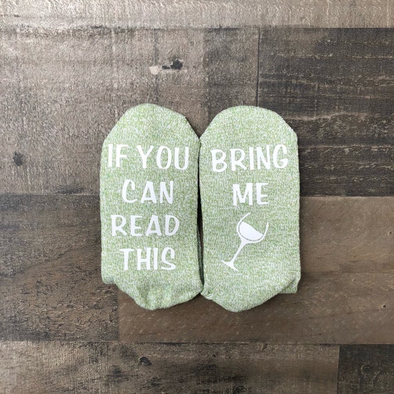Funny Wine Socks: 'If You Can Read This' Novelty Mom Gift