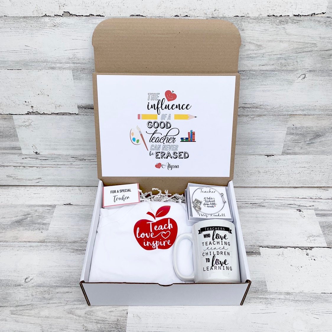 Gift Card Holder  Teacher – Color Box Letterpress