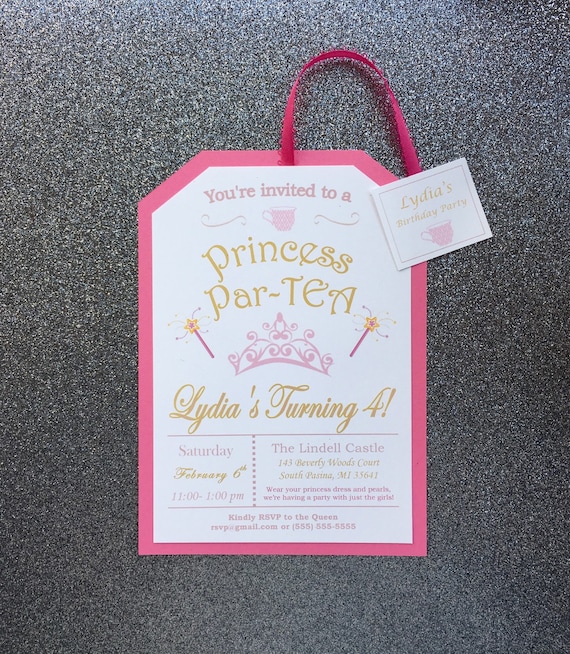 Little Girl's Pink Princess Tea Party