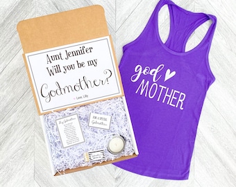 Godmother Gift - Godmother Box - Godmother Proposal - Personalized Godmother Gift - Will you be My Godmother Box