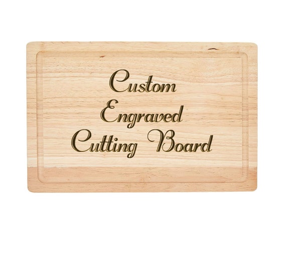 Wood Engraved Custom Cutting Board - Anniversary or Wedding Gift - Personalized Board